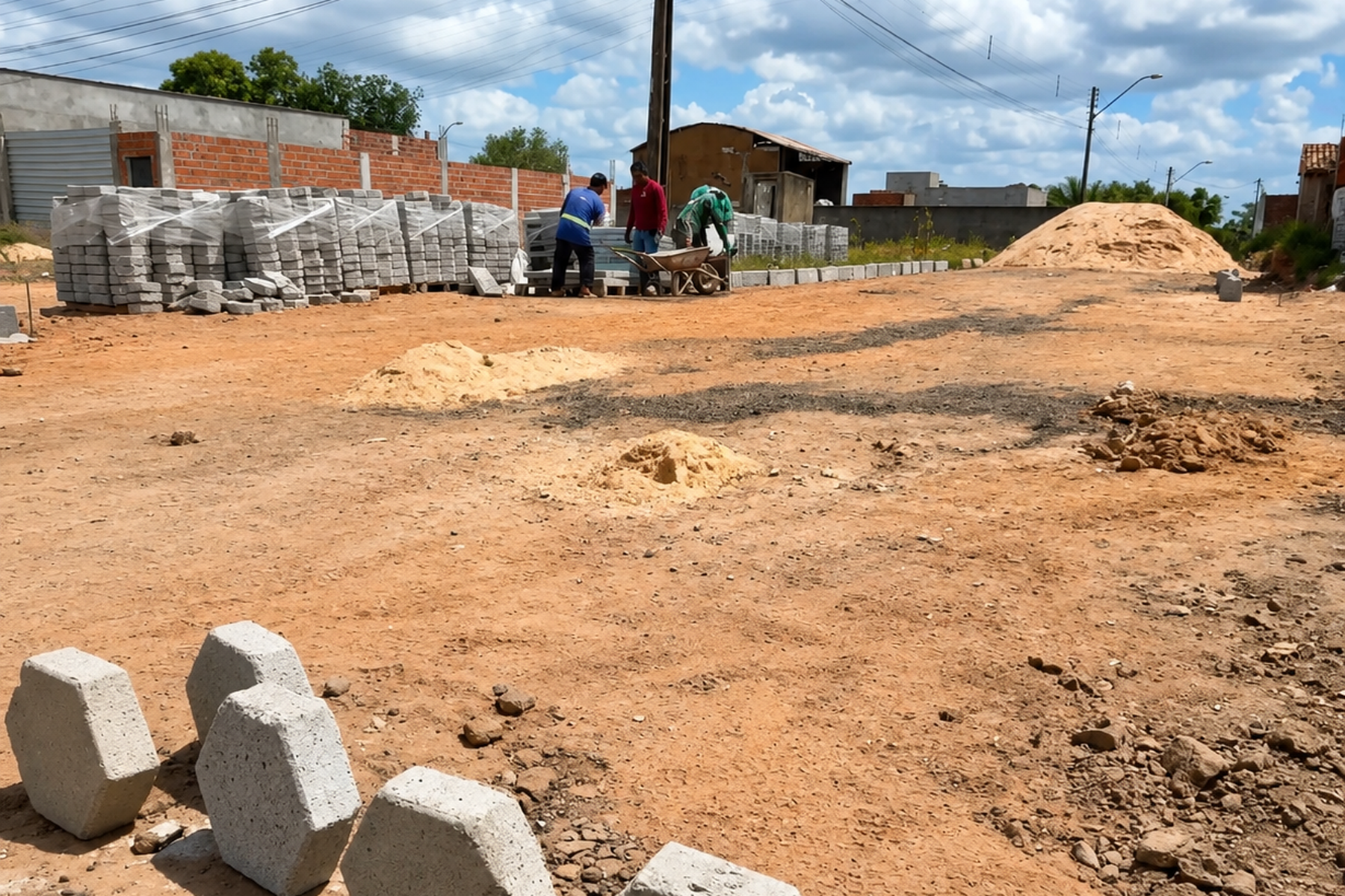 Pavimentação chega pela primeira vez ao bairro Vila Machado após mais de 40 anos