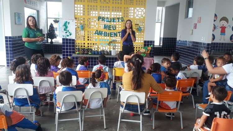 Escola Infantil Hérica Barros de Jesus recebe ação ambiental da Semmarh