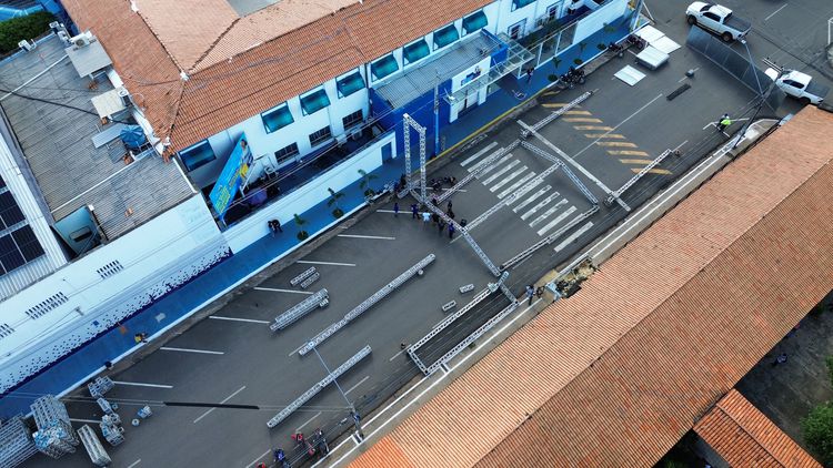Prefeitura inicia montagem da estrutura do Carnaval da Prefs em Imperatriz