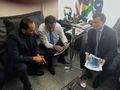 Assis Ramos em audiência com o senador Roberto Rocha e o diretor da Eletronorte, Astrogildo Kental