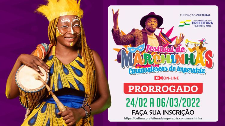 Prorrogada inscrição no Festival de Marchinhas Carnavalescas