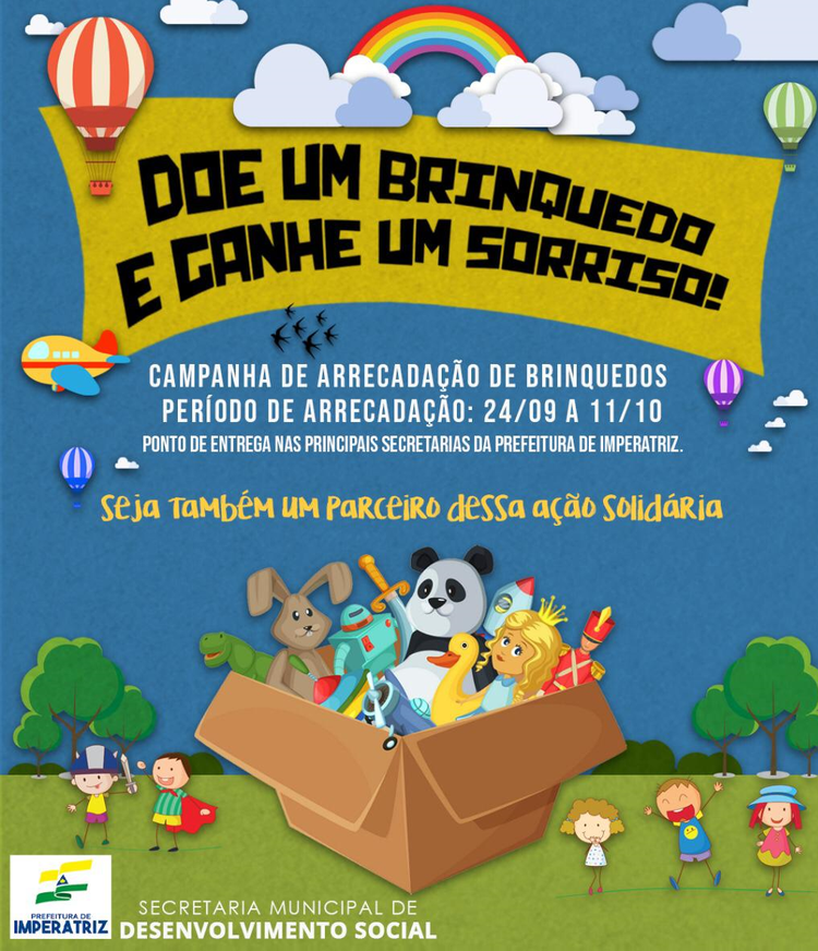 Sedes realiza campanha de doação de brinquedos para o dia das crianças