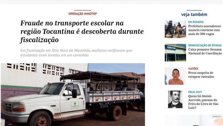 Jornal O imparcial reconhece erro e se retrata em matéria maldosa contra a gestão municipal