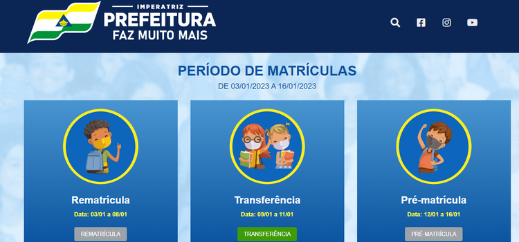 Começa período de transferência na rede municipal de Imperatriz