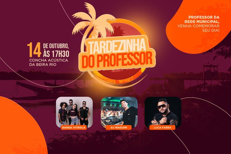 Prefeitura promove Tardezinha do Professor nesta sexta-feira (14)
