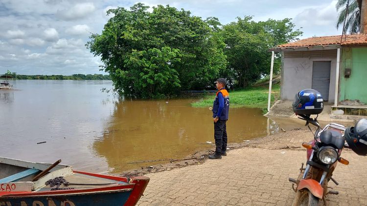 Defesa Civil reforça monitoramento diante da elevação do nível do Rio Tocantins