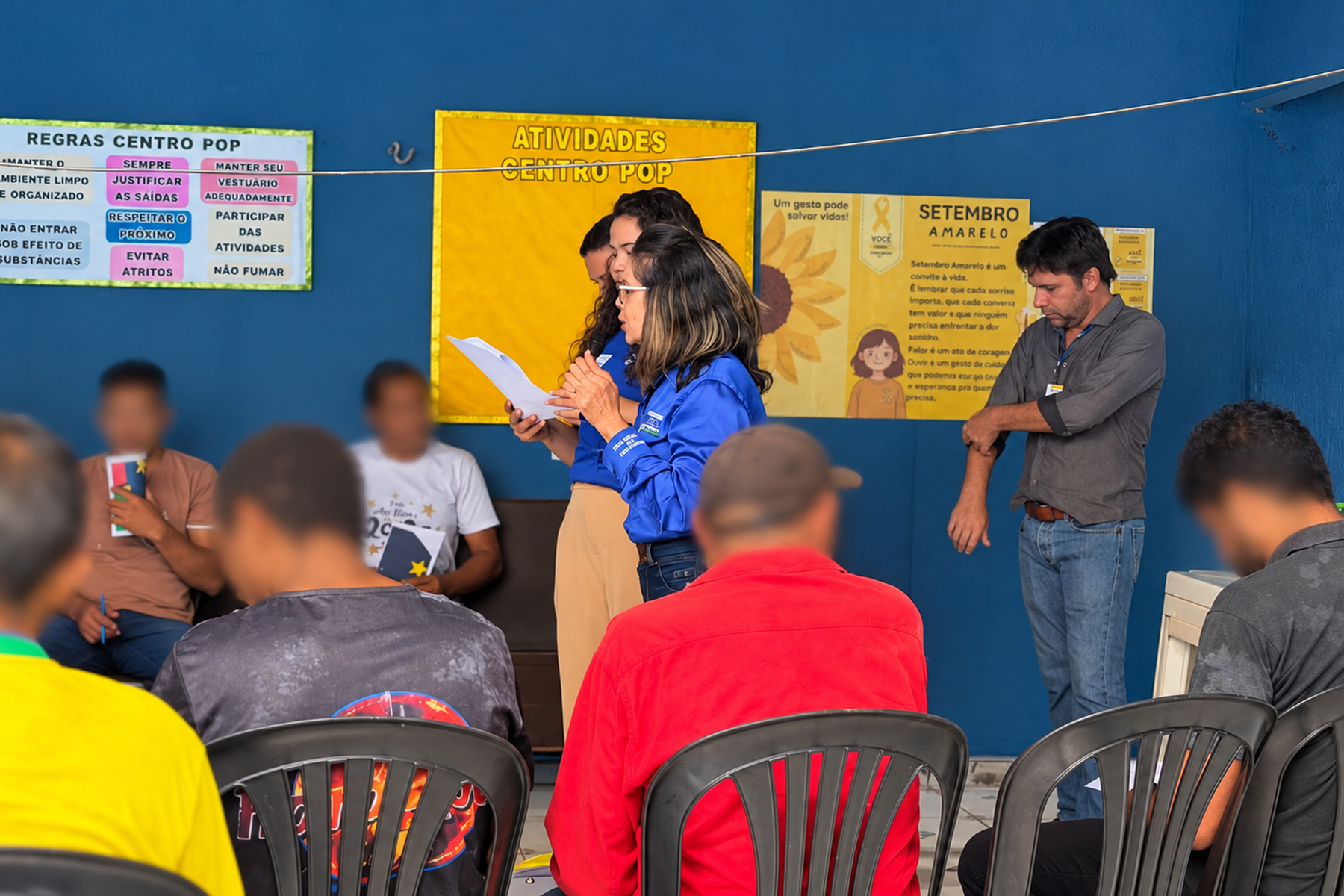 Centro POP promove ação de saúde e bem-estar para pessoas em situação de rua