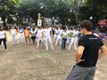 Os servidores e voluntários da Rede de Saúde Mental realizaram atividades na Praça de Fátima, no encerramento da campanha.