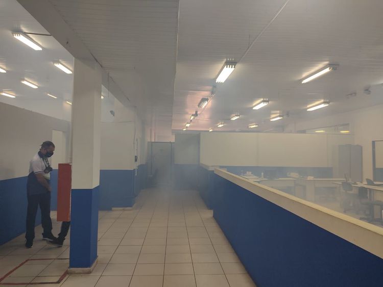 Sefazgo realiza desinfecção em salas administrativas