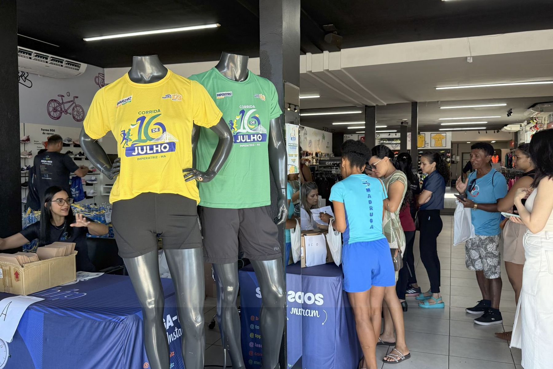 Entrega de kits da Corrida 16 de Julho mobiliza corredores em Imperatriz