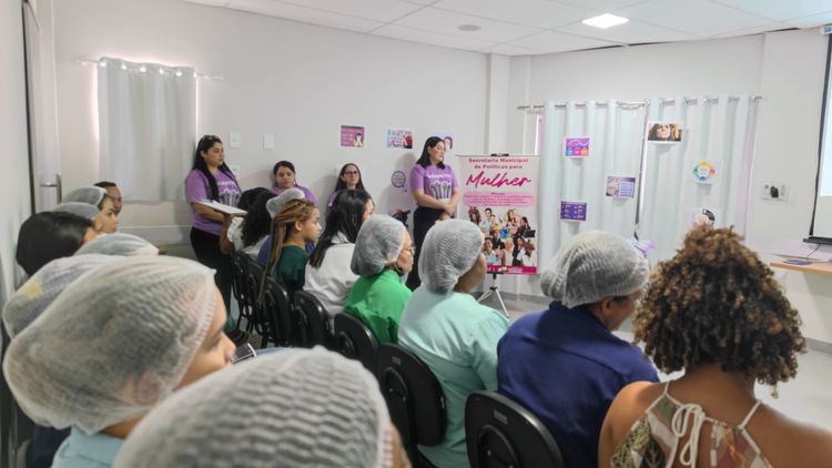 Palestra educativa no Hospital Santa Mônica reforça o combate à violência contra a mulher